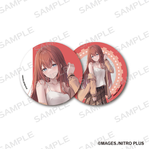 『STEINS;GATE』76mm缶バッジ2個セット 描きおろし 牧瀬紅莉栖【202503再販】